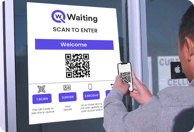 Qwaiting’s QR Code Queue Management System